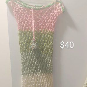 Custom crochet cover up